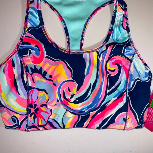 Lilly Pulitzer NWT Teegan Sports Bra Boho Bateau - Picture 6 of 11